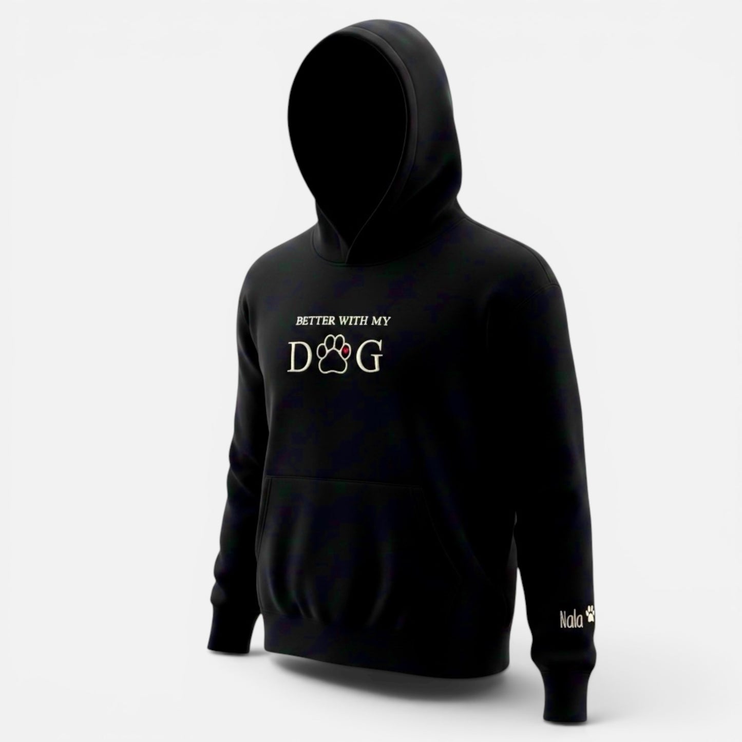 BETTER WITH MY DOG  Premium Unisex Hoodie