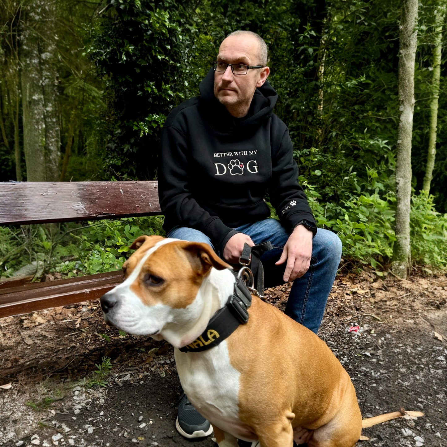 BETTER WITH MY DOG  Premium Unisex Hoodie
